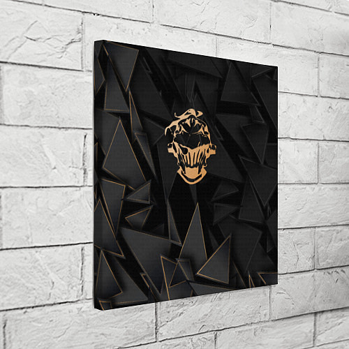 Картина квадратная Goblin Slayer golden poly / 3D-принт – фото 3