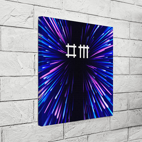 Картина квадратная Depeche Mode neon energy / 3D-принт – фото 3