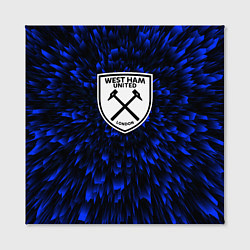 Холст квадратный West Ham blue energy, цвет: 3D-принт — фото 2