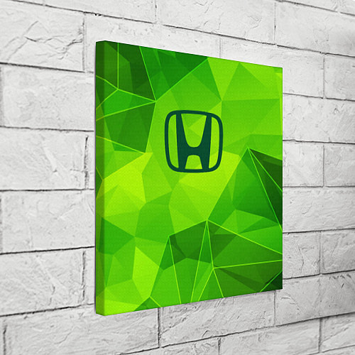 Картина квадратная Honda green poly / 3D-принт – фото 3