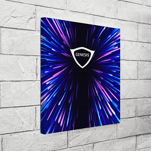 Картина квадратная Genesis neon energy / 3D-принт – фото 3