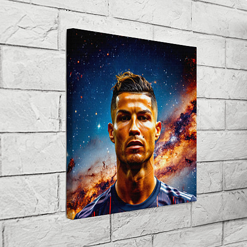 Картина квадратная Криштиану Роналду в космосе / 3D-принт – фото 3