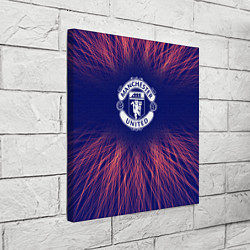 Холст квадратный Manchester United red energy, цвет: 3D-принт — фото 2