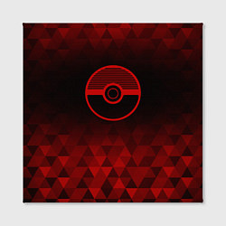 Холст квадратный Pokemon red poly, цвет: 3D-принт — фото 2