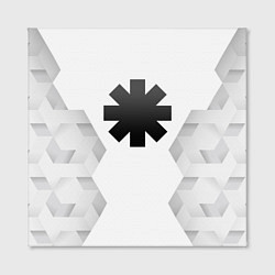 Холст квадратный Red Hot Chili Peppers white poly, цвет: 3D-принт — фото 2