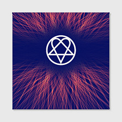 Холст квадратный HIM red energy, цвет: 3D-принт — фото 2