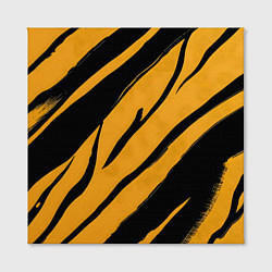 Холст квадратный Тигровый раскрас, цвет: 3D-принт — фото 2