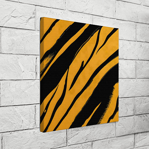 Картина квадратная Тигровый раскрас / 3D-принт – фото 3