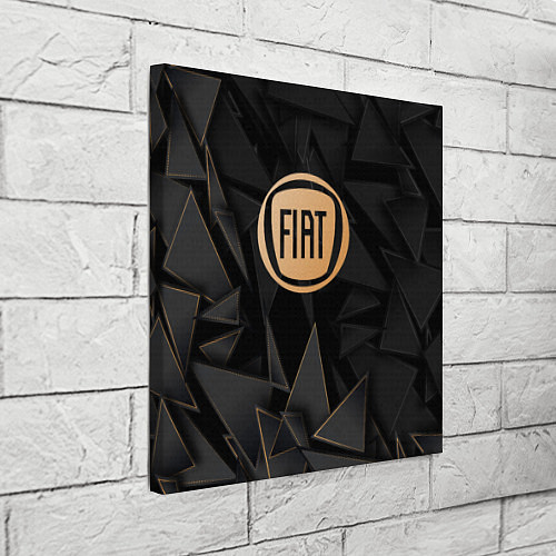 Картина квадратная Fiat golden poly / 3D-принт – фото 3