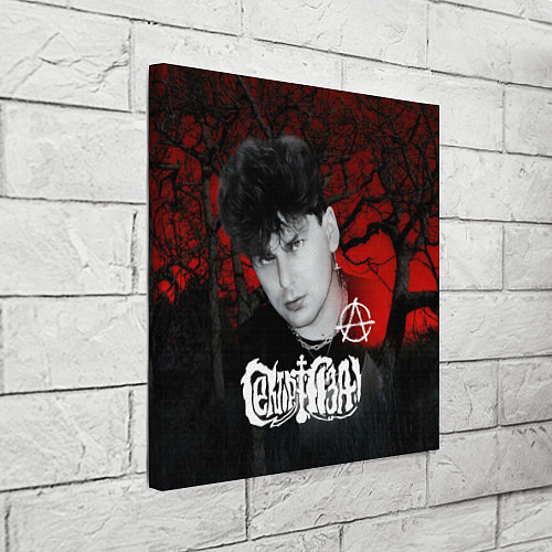 Картина квадратная Сектор газа красный лес / 3D-принт – фото 3