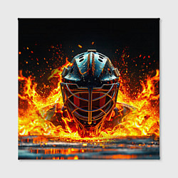 Холст квадратный Голкипер в огне, цвет: 3D-принт — фото 2