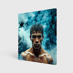 Холст квадратный Артуро Гатти в дыму, цвет: 3D-принт