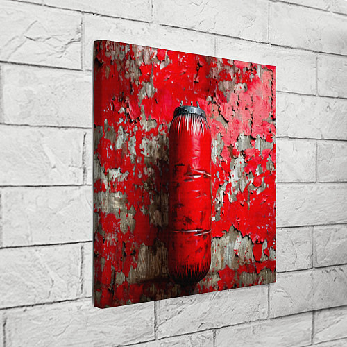 Картина квадратная Красная боксерская груша / 3D-принт – фото 3