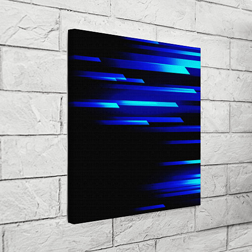 Картина квадратная Color blue black / 3D-принт – фото 3