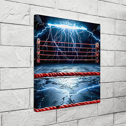 Картина квадратная Ринг и молния / 3D-принт – фото 3