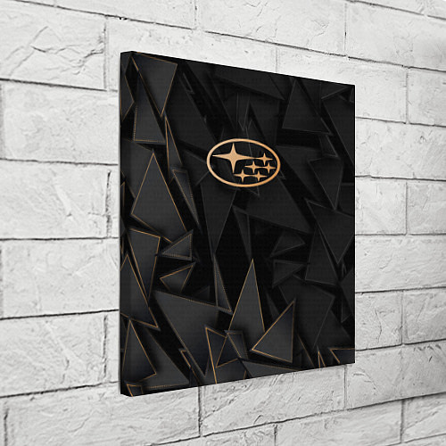 Картина квадратная Subaru golden poly / 3D-принт – фото 3