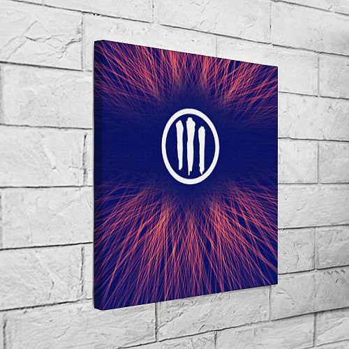 Картина квадратная Three Days Grace red energy / 3D-принт – фото 3