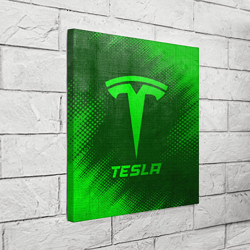 Картина квадратная Tesla - green gradient / 3D-принт – фото 3