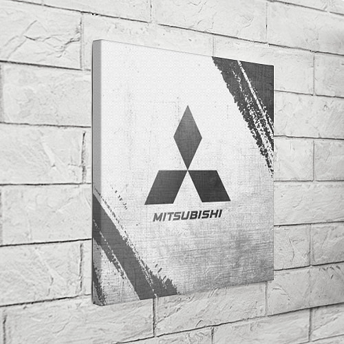 Картина квадратная Mitsubishi - white gradient / 3D-принт – фото 3