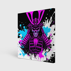 Холст квадратный Скелет самурая, цвет: 3D-принт