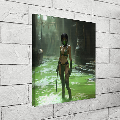 Картина квадратная Джейд в кислоте мортал комбат / 3D-принт – фото 3