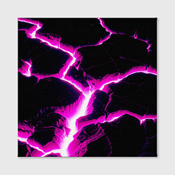 Холст квадратный Color pink black, цвет: 3D-принт — фото 2