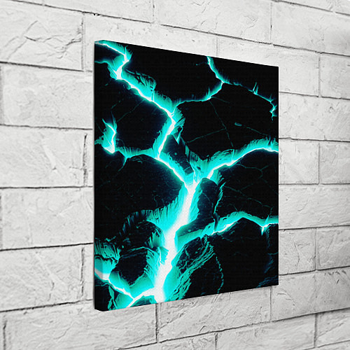 Картина квадратная Color light blue black / 3D-принт – фото 3