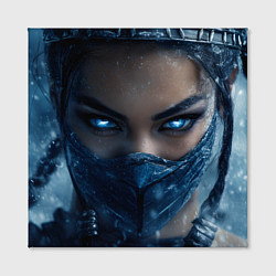 Холст квадратный Китана с ледяными глазами, цвет: 3D-принт — фото 2