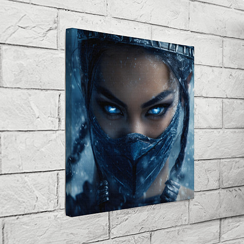 Картина квадратная Китана с ледяными глазами / 3D-принт – фото 3