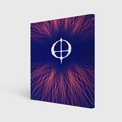 Холст квадратный Ozzy Osbourne red energy, цвет: 3D-принт
