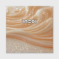 Холст квадратный Inzoi лого на блестящем фоне, цвет: 3D-принт — фото 2