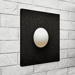 Холст квадратный Мяч для пинг понга на черном, цвет: 3D-принт — фото 2