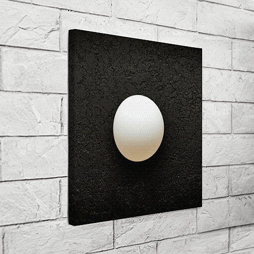 Картина квадратная Мяч для пинг понга на черном / 3D-принт – фото 3