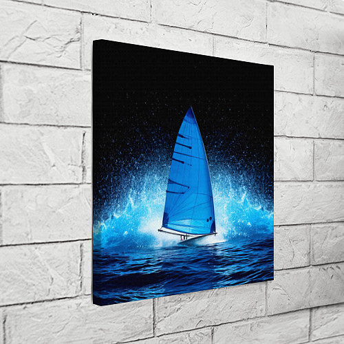 Картина квадратная Синяя парусная доска / 3D-принт – фото 3