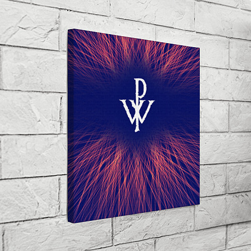 Картина квадратная Powerwolf red energy / 3D-принт – фото 3