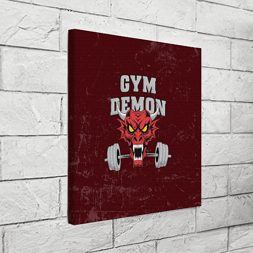 Картина квадратная Gym demon / 3D-принт – фото 3