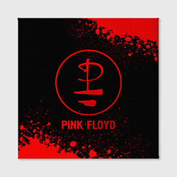 Холст квадратный Pink Floyd - red gradient, цвет: 3D-принт — фото 2