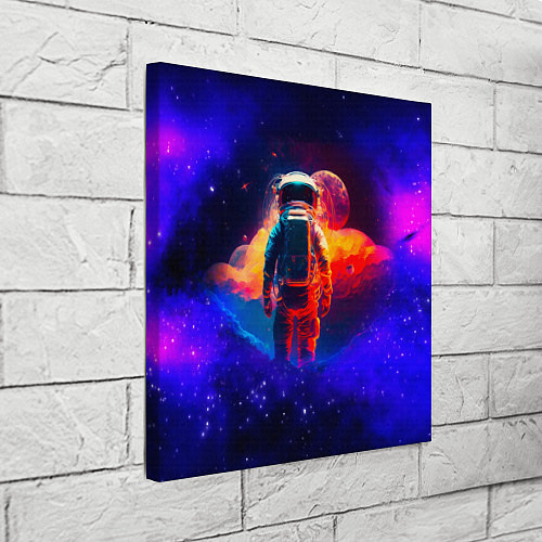 Картина квадратная Огненный путь космонавта / 3D-принт – фото 3