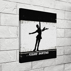 Холст квадратный Figure skating, цвет: 3D-принт — фото 2