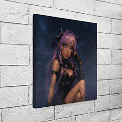 Холст квадратный Ситлали со звездами - Genshin Impact, цвет: 3D-принт — фото 2