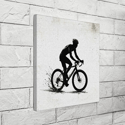 Картина квадратная Триатлонист на белом / 3D-принт – фото 3