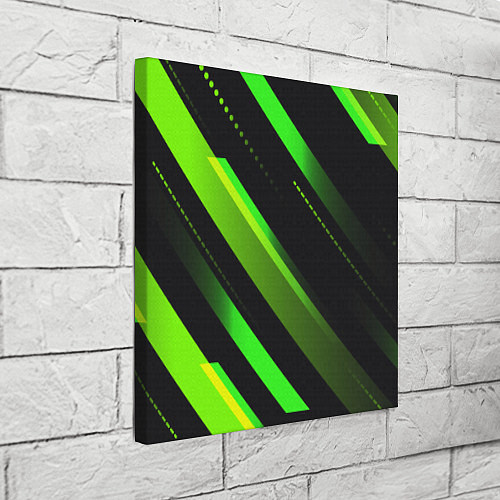 Картина квадратная Color black green / 3D-принт – фото 3