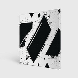 Холст квадратный Color black white, цвет: 3D-принт