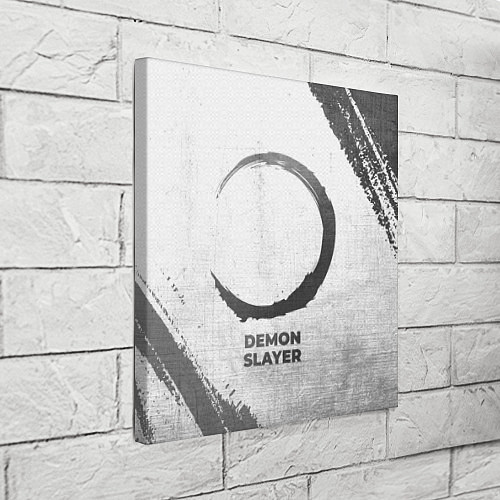Картина квадратная Demon Slayer - white gradient / 3D-принт – фото 3