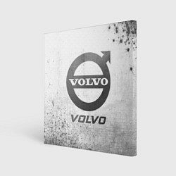 Холст квадратный Volvo - white gradient, цвет: 3D-принт