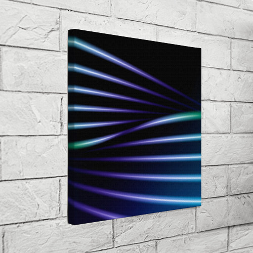 Картина квадратная Color black blue / 3D-принт – фото 3