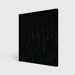 Холст квадратный Color black green, цвет: 3D-принт