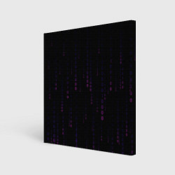 Холст квадратный Color black pink, цвет: 3D-принт