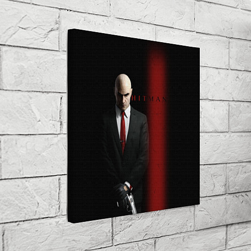 Картина квадратная Агент Hitman / 3D-принт – фото 3