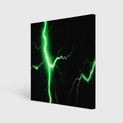 Картина квадратная Lightning green